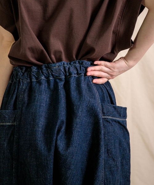Brocante / ブロカント] 10ozデニム ポムパンツ（デニムパンツ
