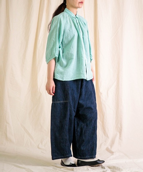 Brocante（ブロカント）の「[Brocante / ブロカント] 10ozデニム ポムパンツ（デニムパンツ・レディース・ワンウォッシュ・2）」の22枚目の写真