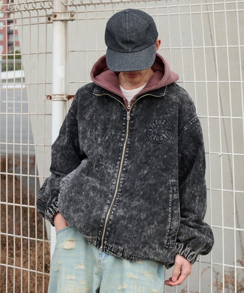 Perushu(ペルーシュ)の「vintage like docking design foodie ビンテージライクドッキングデザインフーディ(パーカー・メンズ・グレイッシュベージュ/チャコールグレー/ボルドー・MEDIUM/LARGE)」の10枚目の写真