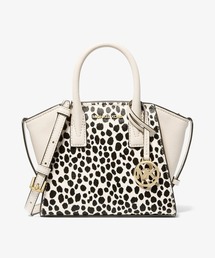 MICHAEL KORS（マイケルコース）の「AVRIL チータープリント カーフヘア レザー サッチェル エクストラスモール（ショルダーバッグ）」