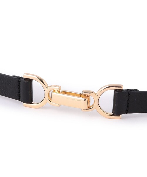 MACKINTOSH PHILOSOPHY(マッキントッシュ フィロソフィー)の「ビットバックルスライドベルト(ベルト・レディース・オフホワイト/ブラック・FREE)」の6枚目の写真