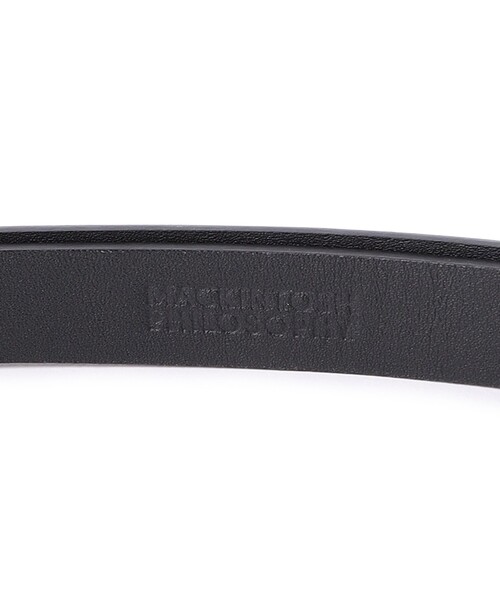 MACKINTOSH PHILOSOPHY(マッキントッシュ フィロソフィー)の「ビットバックルスライドベルト(ベルト・レディース・オフホワイト/ブラック・FREE)」の5枚目の写真