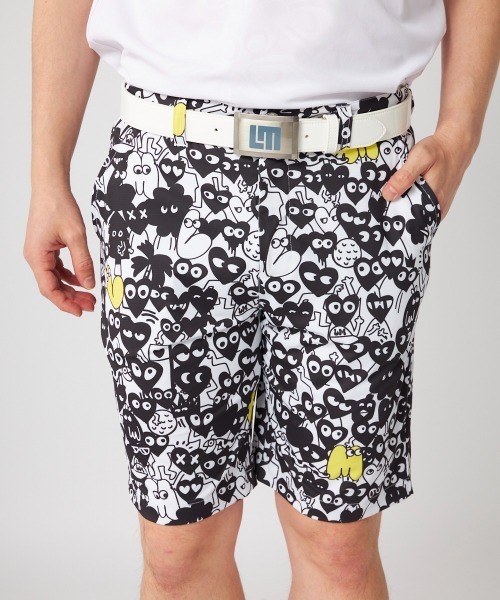 Loudmouth（ラウドマウス）の「LOUDMOUTH/ラウドマウス ゴルフウェア エコ ショートパンツ ハーフパンツ 吸汗速乾 UVカット 接触冷感 遮熱 ストレッチ リサイクル糸（その他パンツ・メンズ・その他5/その他6/その他4/その他1/その他3/その他2・M/L/LL）」の3枚目の写真