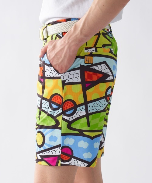 Loudmouth（ラウドマウス）の「LOUDMOUTH/ラウドマウス ゴルフウェア エコ ショートパンツ ハーフパンツ 吸汗速乾 UVカット 接触冷感 遮熱 ストレッチ リサイクル糸（その他パンツ・メンズ・その他5/その他6/その他4/その他1/その他3/その他2・M/L/LL）」の11枚目の写真