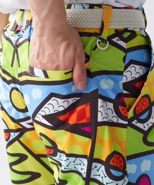 Loudmouth（ラウドマウス）の「LOUDMOUTH/ラウドマウス ゴルフウェア エコ ショートパンツ ハーフパンツ 吸汗速乾 UVカット 接触冷感 遮熱 ストレッチ リサイクル糸（その他パンツ・メンズ・その他5/その他6/その他4/その他1/その他3/その他2・M/L/LL）」の14枚目の写真
