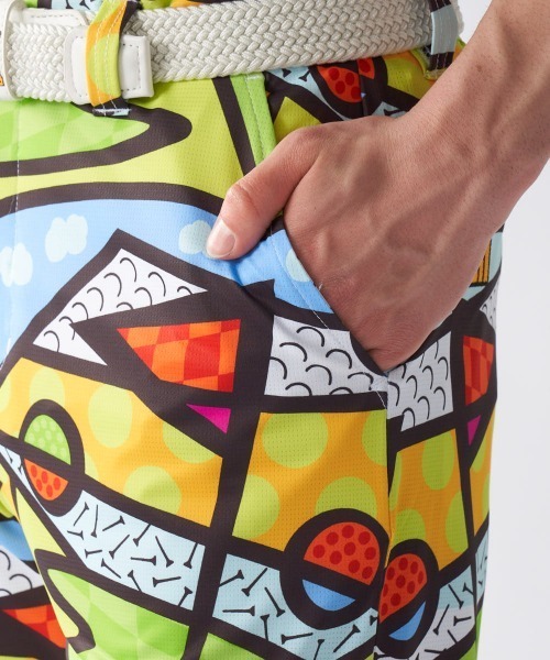 Loudmouth（ラウドマウス）の「LOUDMOUTH/ラウドマウス ゴルフウェア エコ ショートパンツ ハーフパンツ 吸汗速乾 UVカット 接触冷感 遮熱 ストレッチ リサイクル糸（その他パンツ・メンズ・その他5/その他6/その他4/その他1/その他3/その他2・M/L/LL）」の15枚目の写真