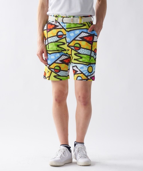 Loudmouth（ラウドマウス）の「LOUDMOUTH/ラウドマウス ゴルフウェア エコ ショートパンツ ハーフパンツ 吸汗速乾 UVカット 接触冷感 遮熱 ストレッチ リサイクル糸（その他パンツ・メンズ・その他5/その他6/その他4/その他1/その他3/その他2・M/L/LL）」の10枚目の写真