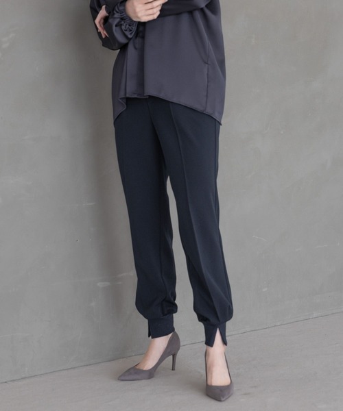 Elura（エルーラ）の「サマ見えジョガーパンツ＜低身長サイズあり＞/320065（その他パンツ・レディース・ネイビー/ブラック/オフホワイト・LARGE/FREE(S)/MEDIUM/X-LARGE）」の3枚目の写真