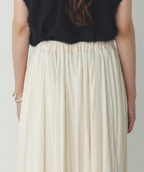 hunch（ハンチ）の「シアー マキシフレアスカート（スカート・レディース・アイボリー/ライトブルー/オレンジ/イエロー・FREE）」の17枚目の写真