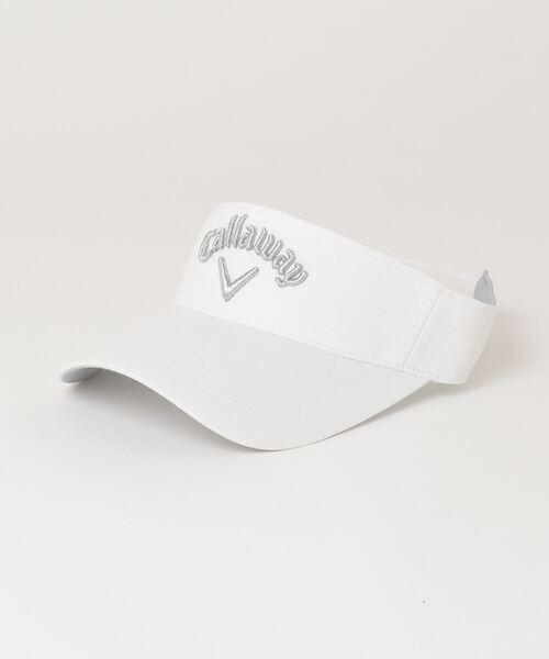 Callaway（キャロウェイ）の「キャロウェイ  BASIC TW VISOR WM 25 JM（サンバイザー・レディース・ホワイト/ブラック・FREE）」の2枚目の写真