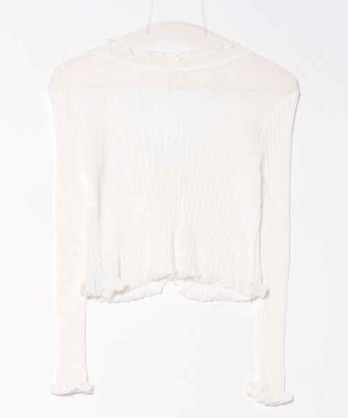 sevens(セブンズ)の「【sevens】CD Vネックレースアップカーディガン(カーディガン/ボレロ・レディース・ブラック/サックスブルー/ホワイト・FREE)」の12枚目の写真