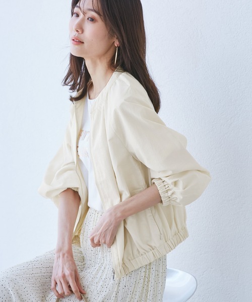 セール】【撥水加工・花粉ガード】リサイクルナイロンブルゾン