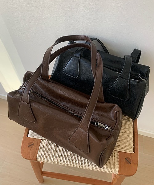 c.u.l（シーユーエル）の「スクエア オブロング 合皮 ショルダーバッグ cula1125（ショルダーバッグ・レディース・ブラック/ブラウン・FREE）」の9枚目の写真