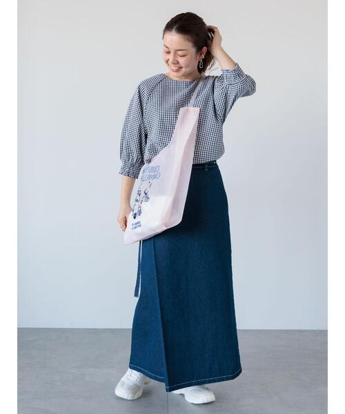 Lugnoncure（ルノンキュール）の「無地/柄アソート袖口シャーリングブラウス（シャツ/ブラウス・レディース・キナリ/イエロー/ネイビー/オフホワイト/ブラック・F）」の13枚目の写真