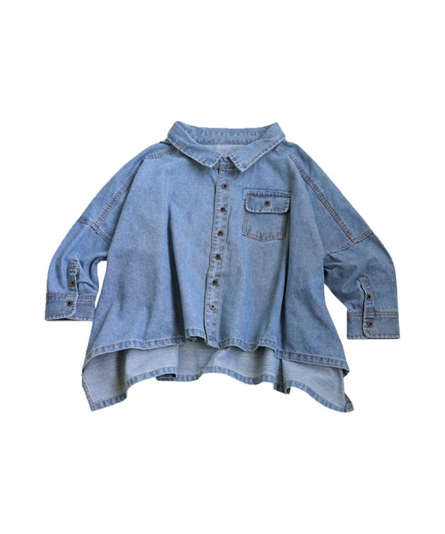 antiqua(アンティカ)の「デニムワイドジャケット(デニムジャケット・レディース・ライトブルー/ブルー・ONESIZE)」の15枚目の写真