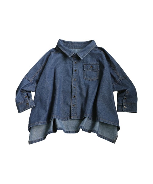 antiqua(アンティカ)の「デニムワイドジャケット(デニムジャケット・レディース・ライトブルー/ブルー・ONESIZE)」の16枚目の写真