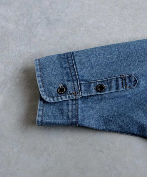 antiqua(アンティカ)の「デニムワイドジャケット(デニムジャケット・レディース・ライトブルー/ブルー・ONESIZE)」の19枚目の写真