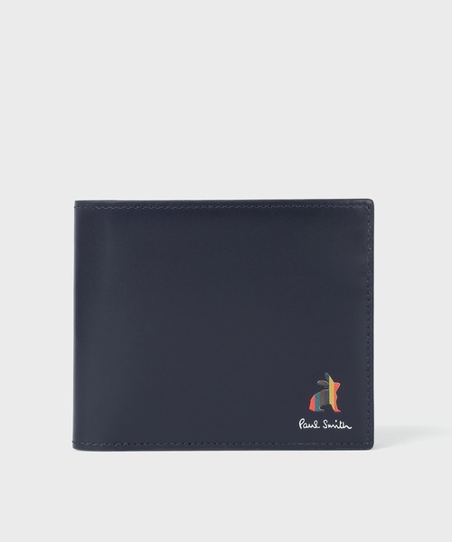 Paul Smith（ポールスミス）の「マーケトリー ブライトストライプ ラビット 2つ折り財布【553422 P905】（財布・メンズ・ブラック/ネイビー・FREE）」の2枚目の写真