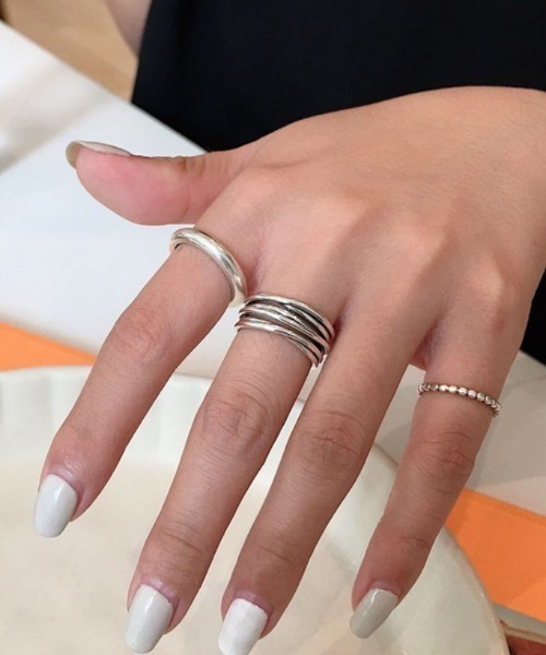 Forcement(フォースメント)の「3点セット サイズ調整可なデザインリングセット(リング・レディース・シルバー・ONESIZE)」の3枚目の写真