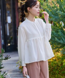 Tiaclasse | ピンタックギャザーブラウス(シャツ/ブラウス)