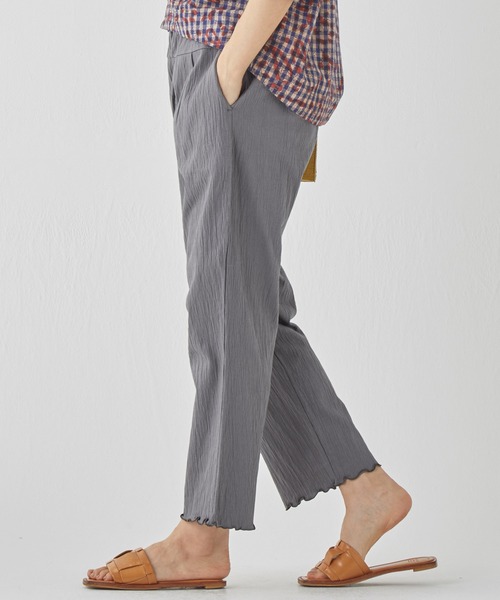 KRIFF MAYER Lady's Collection（クリフメイヤーレディースコレクション）の「【綿100%】楊柳イージーパンツ（その他パンツ・レディース・イエロー/カラフル/ブラック/ナチュラル/グレー/ブルー・LARGE/MEDIUM）」の11枚目の写真