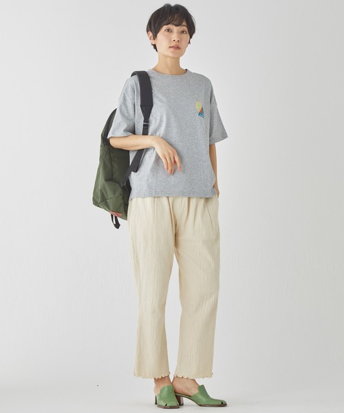 KRIFF MAYER Lady's Collection（クリフメイヤーレディースコレクション）の「【綿100%】楊柳イージーパンツ（その他パンツ・レディース・イエロー/カラフル/ブラック/ナチュラル/グレー/ブルー・LARGE/MEDIUM）」の18枚目の写真
