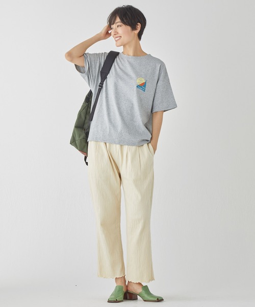 KRIFF MAYER Lady's Collection（クリフメイヤーレディースコレクション）の「【綿100%】楊柳イージーパンツ（その他パンツ・レディース・イエロー/カラフル/ブラック/ナチュラル/グレー/ブルー・LARGE/MEDIUM）」の19枚目の写真