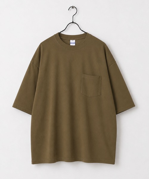 CALIFORNIA OUTFITTERS(カリフォルニア アウトフィッターズ)の「3D1 ポケット付 ワイドシルエット Tシャツ(Tシャツ/カットソー・メンズ・ブルー/ブラック/ワイン/ホワイト/ブラウン/チャコール・M/L/XL)」の4枚目の写真