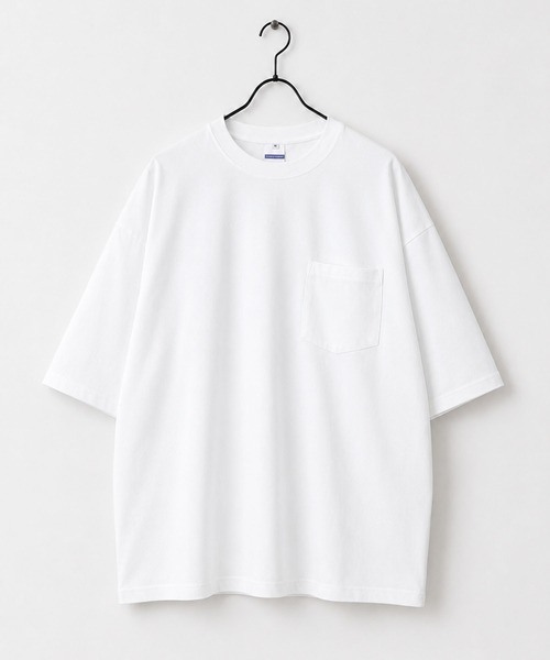 CALIFORNIA OUTFITTERS(カリフォルニア アウトフィッターズ)の「3D1 ポケット付 ワイドシルエット Tシャツ(Tシャツ/カットソー・メンズ・ブルー/ブラック/ワイン/ホワイト/ブラウン/チャコール・M/L/XL)」の2枚目の写真