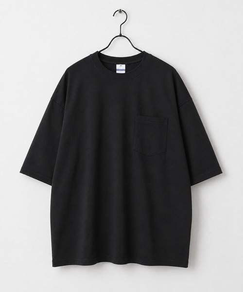 CALIFORNIA OUTFITTERS(カリフォルニア アウトフィッターズ)の「3D1 ポケット付 ワイドシルエット Tシャツ(Tシャツ/カットソー・メンズ・ブルー/ブラック/ワイン/ホワイト/ブラウン/チャコール・M/L/XL)」の1枚目の写真