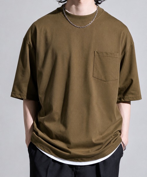 CALIFORNIA OUTFITTERS(カリフォルニア アウトフィッターズ)の「3D1 ポケット付 ワイドシルエット Tシャツ(Tシャツ/カットソー・メンズ・ブルー/ブラック/ワイン/ホワイト/ブラウン/チャコール・M/L/XL)」の16枚目の写真