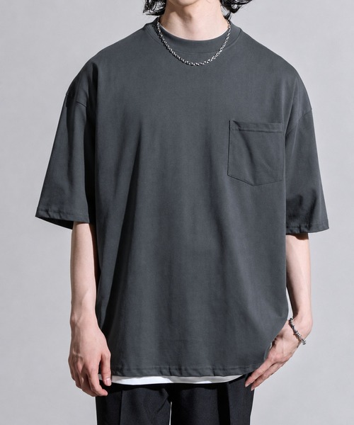CALIFORNIA OUTFITTERS(カリフォルニア アウトフィッターズ)の「3D1 ポケット付 ワイドシルエット Tシャツ(Tシャツ/カットソー・メンズ・ブルー/ブラック/ワイン/ホワイト/ブラウン/チャコール・M/L/XL)」の12枚目の写真