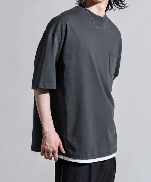 CALIFORNIA OUTFITTERS(カリフォルニア アウトフィッターズ)の「3D1 ポケット付 ワイドシルエット Tシャツ(Tシャツ/カットソー・メンズ・ブルー/ブラック/ワイン/ホワイト/ブラウン/チャコール・M/L/XL)」の13枚目の写真