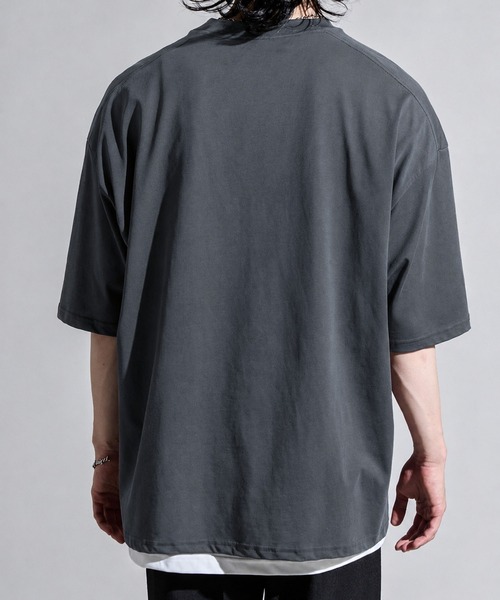 CALIFORNIA OUTFITTERS(カリフォルニア アウトフィッターズ)の「3D1 ポケット付 ワイドシルエット Tシャツ(Tシャツ/カットソー・メンズ・ブルー/ブラック/ワイン/ホワイト/ブラウン/チャコール・M/L/XL)」の14枚目の写真