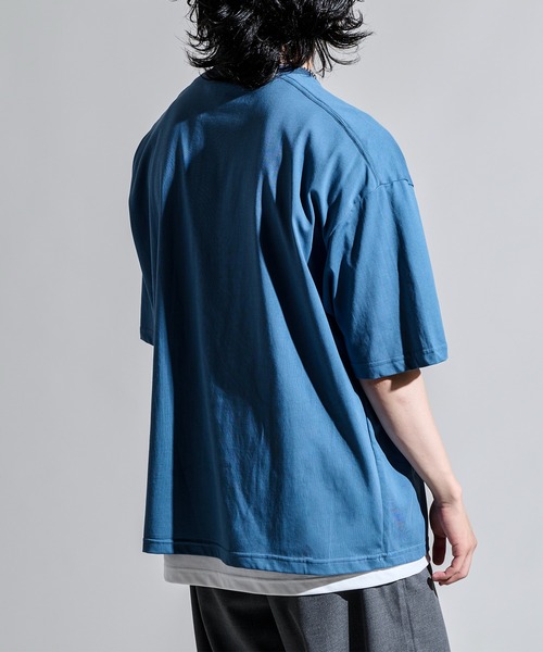 CALIFORNIA OUTFITTERS(カリフォルニア アウトフィッターズ)の「3D1 ポケット付 ワイドシルエット Tシャツ(Tシャツ/カットソー・メンズ・ブルー/ブラック/ワイン/ホワイト/ブラウン/チャコール・M/L/XL)」の9枚目の写真