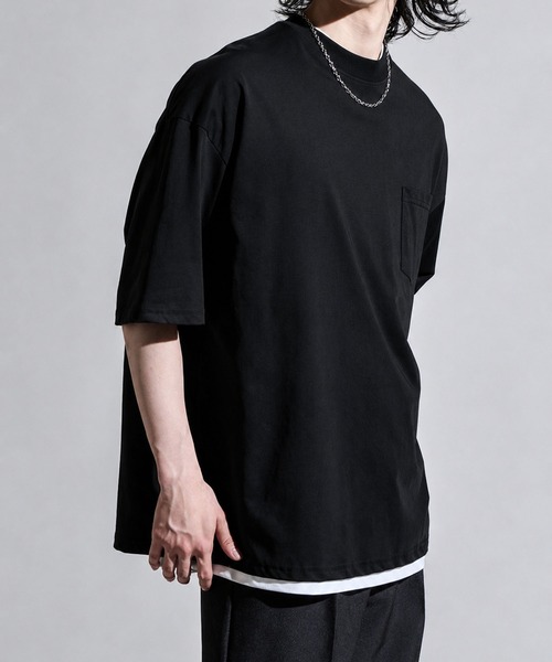 CALIFORNIA OUTFITTERS(カリフォルニア アウトフィッターズ)の「3D1 ポケット付 ワイドシルエット Tシャツ(Tシャツ/カットソー・メンズ・ブルー/ブラック/ワイン/ホワイト/ブラウン/チャコール・M/L/XL)」の20枚目の写真