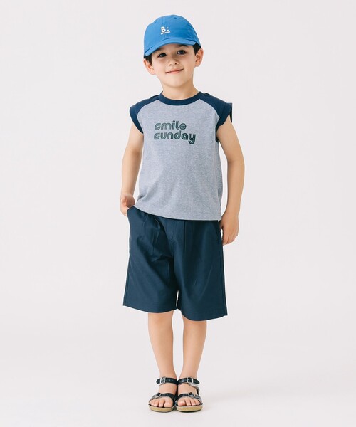 B:MING by BEAMS（ビーミングバイビームス）の「ラグランノースリーブ 2025SS（100～140cm）（Tシャツ/カットソー・キッズ・ブルー/オレンジ・100/120/130/140/110）」の15枚目の写真