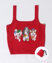 SITRY（シトリー）の「Animal Front ＆ Back Print Eco Bag/猫＆犬 アニマル エコバッグ ポケッタブルバッグ ショッピングバッグ（エコバッグ/サブバッグ）」