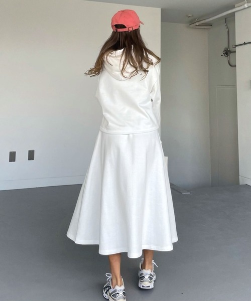 セール】フレアスカートスウェットパーカーセットアップ（セットアップ