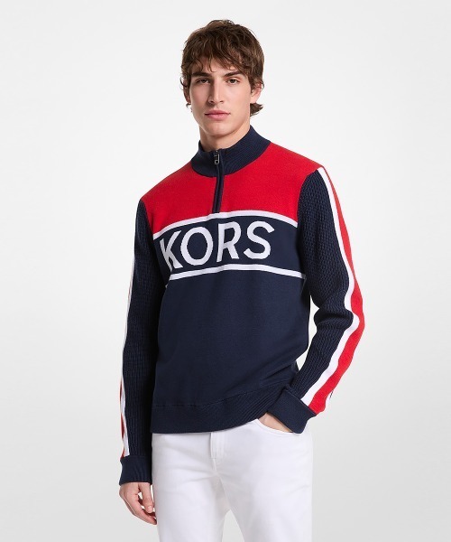 セール】KORS クオーター ジップ スウェット（ニット/セーター