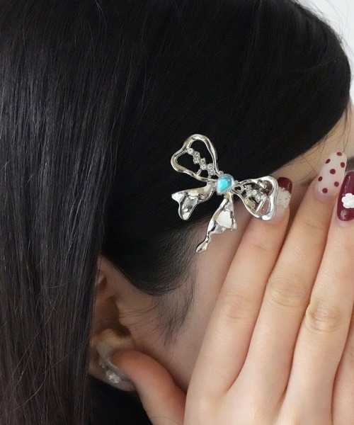 Port / ポート 】 Y2K シルバー デザイン ヘアピン # _