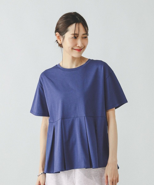 快適ペプラムプルオーバー半袖/289382（Tシャツ/カットソー
