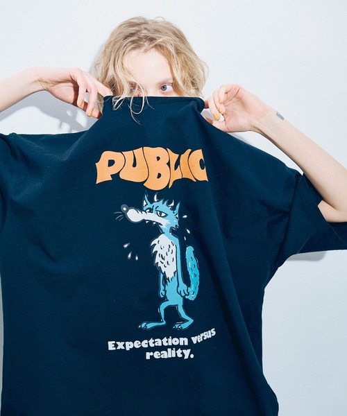 RNA（アールエヌエー）の「M2468 PUBLIC WOLF BIG T（Tシャツ/カットソー・レディース・ブラック/ミント/ホワイト/ライトパープル・MEDIUM）」の10枚目の写真