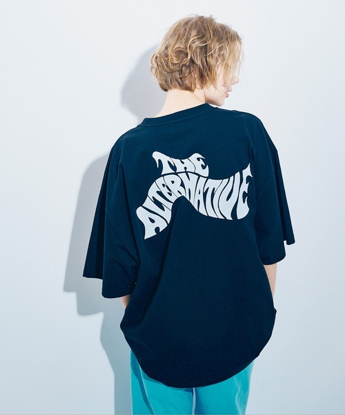 RNA（アールエヌエー）の「M2468 PUBLIC WOLF BIG T（Tシャツ/カットソー・レディース・ブラック/ミント/ホワイト/ライトパープル・MEDIUM）」の12枚目の写真