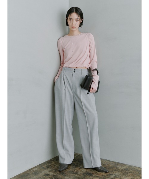 MIESROHE（ミースロエ）の「ﾘﾗｸｼｰｺｸｰﾝﾊﾟﾝﾂ（その他パンツ・レディース・アイボリー/ブラック/グレー・0/1）」の9枚目の写真