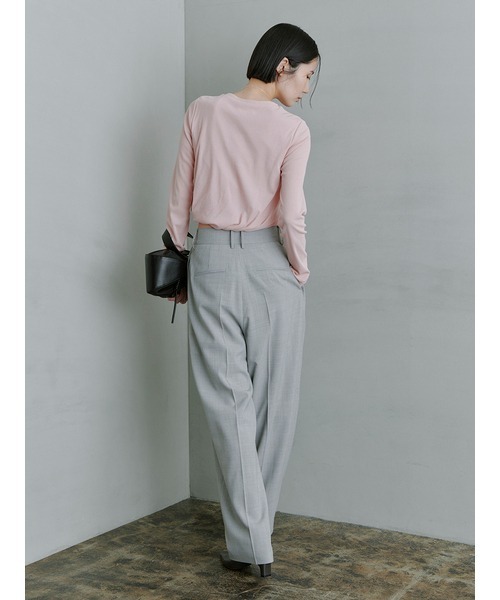 MIESROHE（ミースロエ）の「ﾘﾗｸｼｰｺｸｰﾝﾊﾟﾝﾂ（その他パンツ・レディース・アイボリー/ブラック/グレー・0/1）」の15枚目の写真