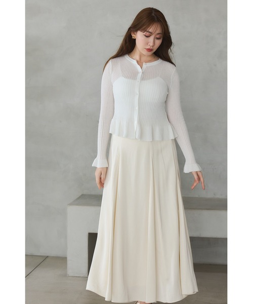 トップス herlipto Frill Knit Cardigan white Frill Knit Cardigan（カーディガン/ボレロ）｜Her lip to（ハー