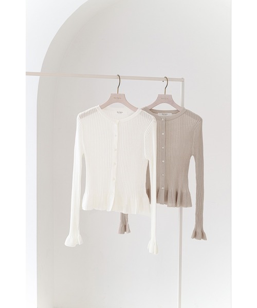 Frill Knit Cardigan（カーディガン/ボレロ）｜Her lip to（ハー