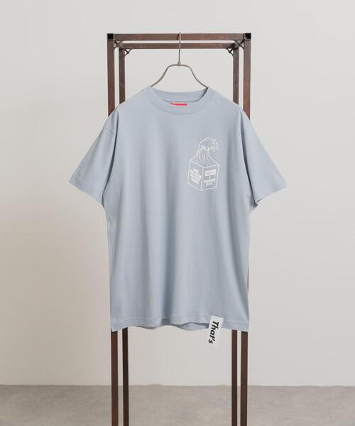 THE GOODLAND MARKET（ザグッドランドマーケット）の「That’s　RE the Tee-FOR OUR WAVES（Tシャツ/カットソー・メンズ・ホワイト/ブラック/ブルー・MEDIUM/LARGE/X-LARGE/XX-LARGE）」の3枚目の写真