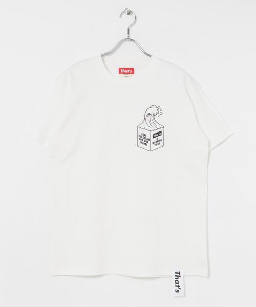 THE GOODLAND MARKET（ザグッドランドマーケット）の「That’s　RE the Tee-FOR OUR WAVES（Tシャツ/カットソー・メンズ・ホワイト/ブラック/ブルー・MEDIUM/LARGE/X-LARGE/XX-LARGE）」の4枚目の写真